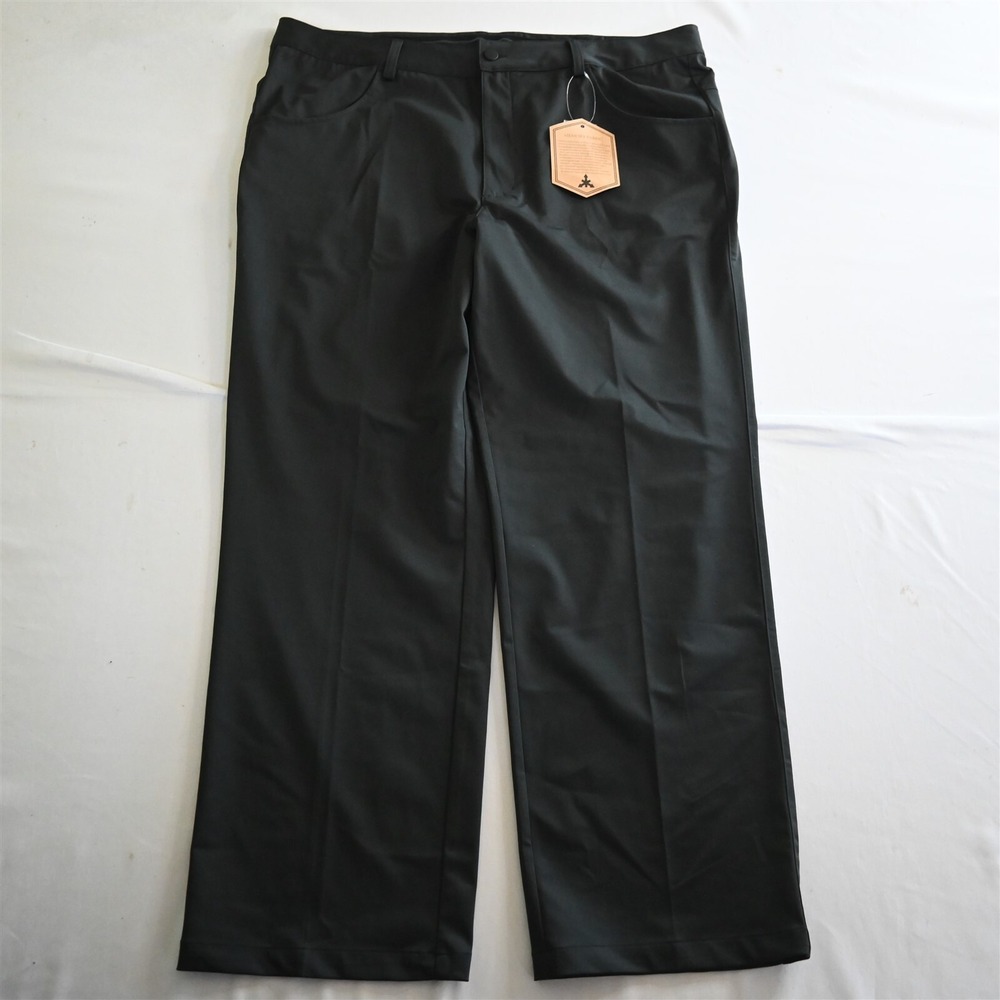 New Fit‎ Space 42x30 Black Stretch Performance Golf Mens Dress Pants